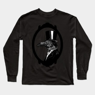 Raven in top hat Long Sleeve T-Shirt